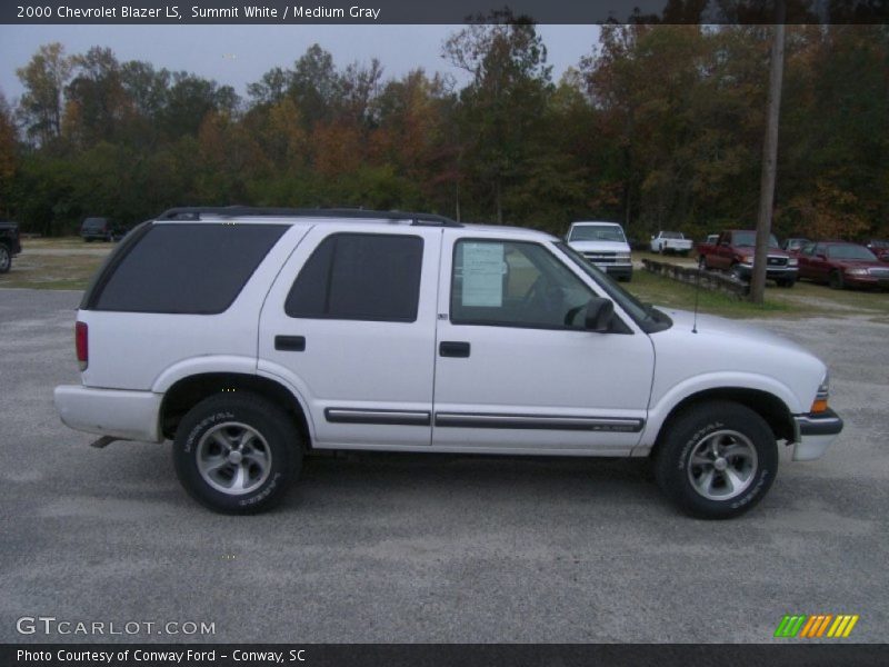 Summit White / Medium Gray 2000 Chevrolet Blazer LS