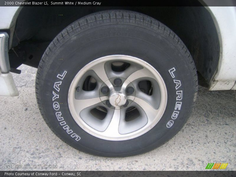 Summit White / Medium Gray 2000 Chevrolet Blazer LS