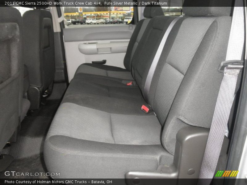 Pure Silver Metallic / Dark Titanium 2011 GMC Sierra 2500HD Work Truck Crew Cab 4x4