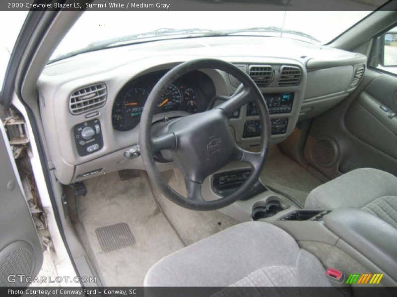 Summit White / Medium Gray 2000 Chevrolet Blazer LS