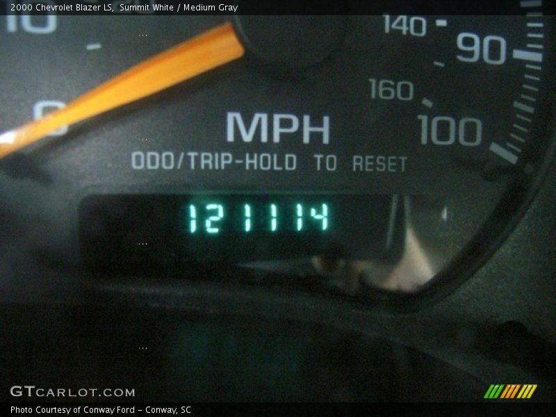 Summit White / Medium Gray 2000 Chevrolet Blazer LS