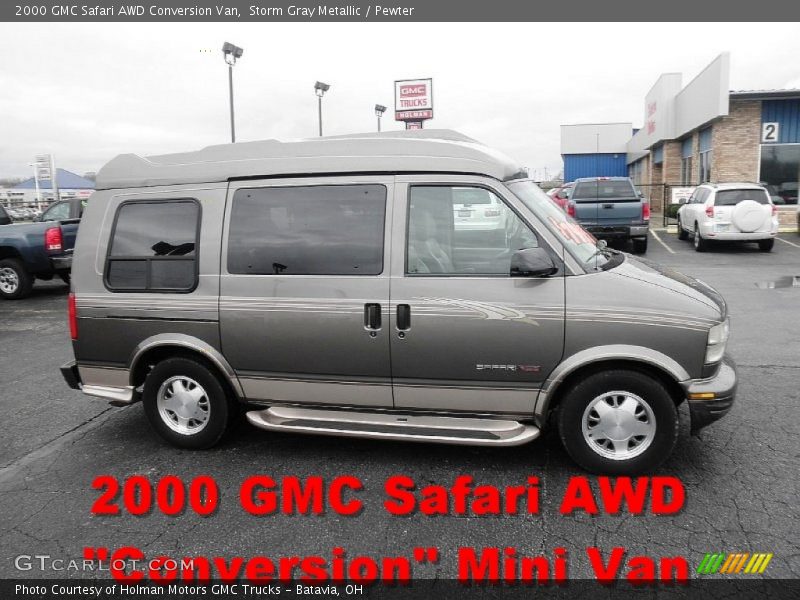Storm Gray Metallic / Pewter 2000 GMC Safari AWD Conversion Van