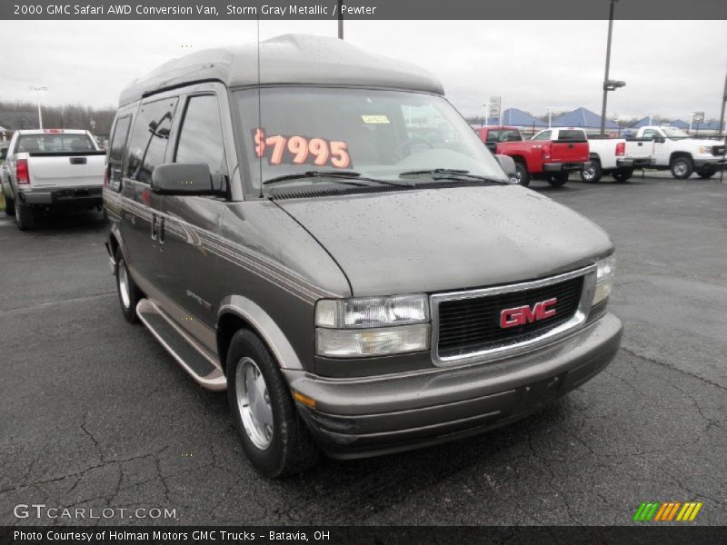 Storm Gray Metallic / Pewter 2000 GMC Safari AWD Conversion Van