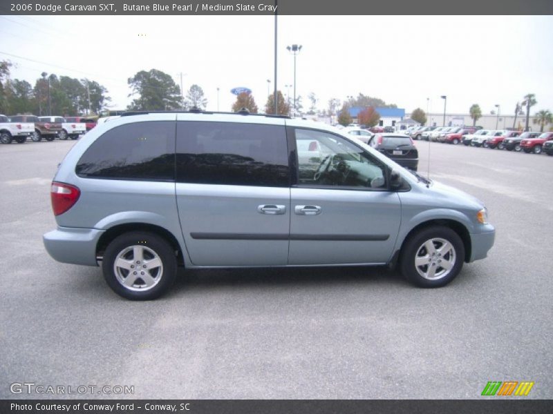 Butane Blue Pearl / Medium Slate Gray 2006 Dodge Caravan SXT