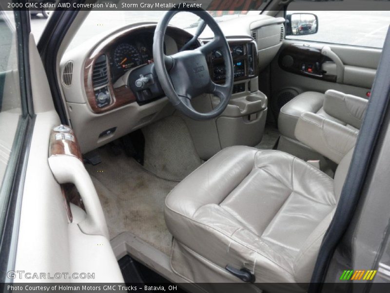 Storm Gray Metallic / Pewter 2000 GMC Safari AWD Conversion Van