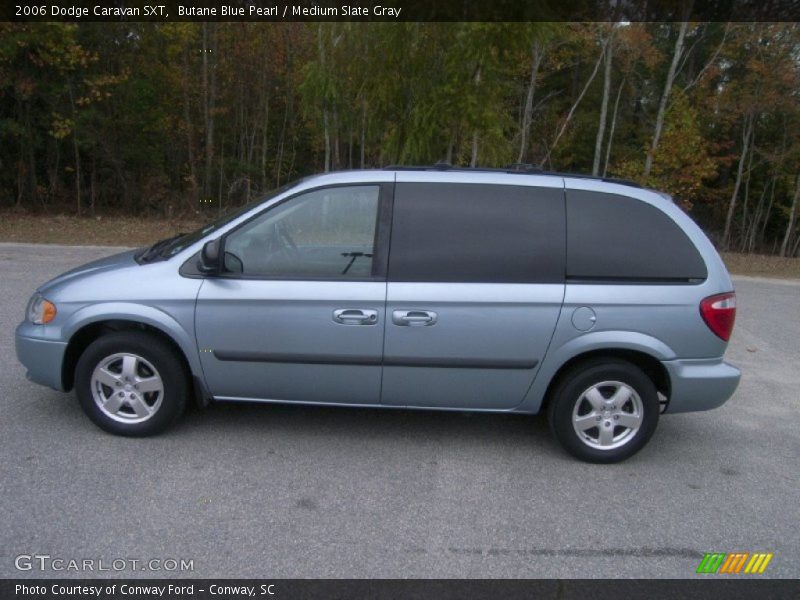 Butane Blue Pearl / Medium Slate Gray 2006 Dodge Caravan SXT