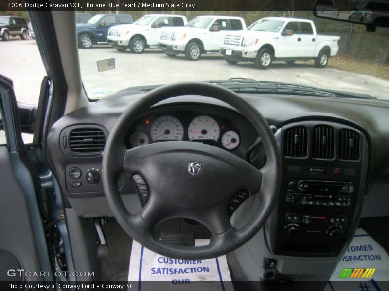 Butane Blue Pearl / Medium Slate Gray 2006 Dodge Caravan SXT