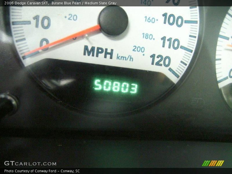 Butane Blue Pearl / Medium Slate Gray 2006 Dodge Caravan SXT