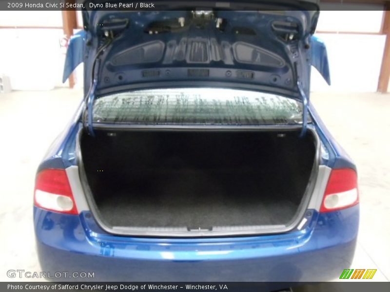 Dyno Blue Pearl / Black 2009 Honda Civic Si Sedan