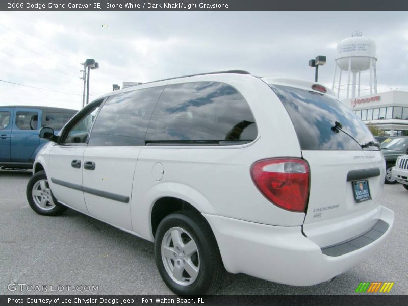 Stone White / Dark Khaki/Light Graystone 2006 Dodge Grand Caravan SE