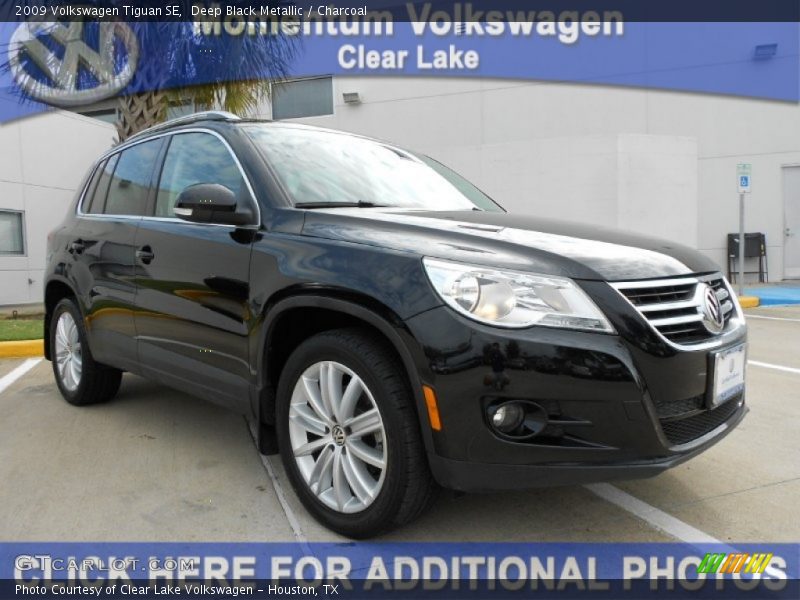 Deep Black Metallic / Charcoal 2009 Volkswagen Tiguan SE