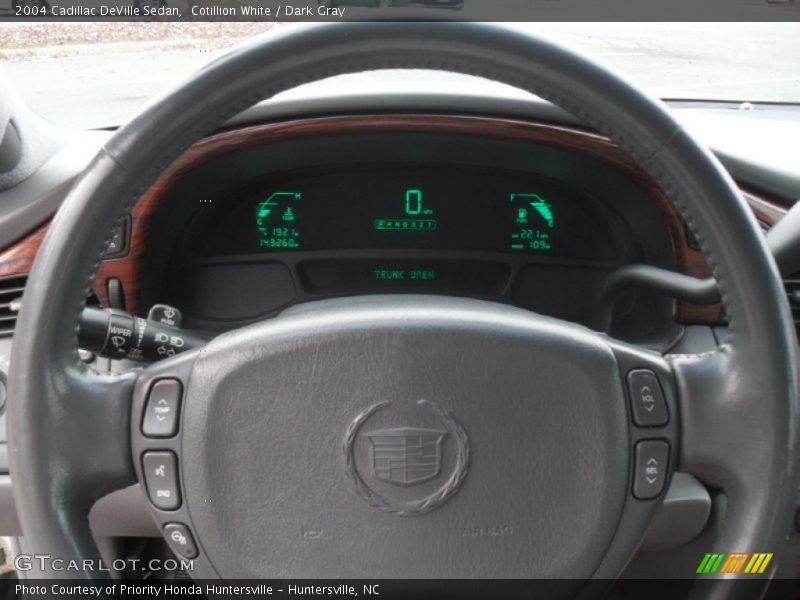 Cotillion White / Dark Gray 2004 Cadillac DeVille Sedan
