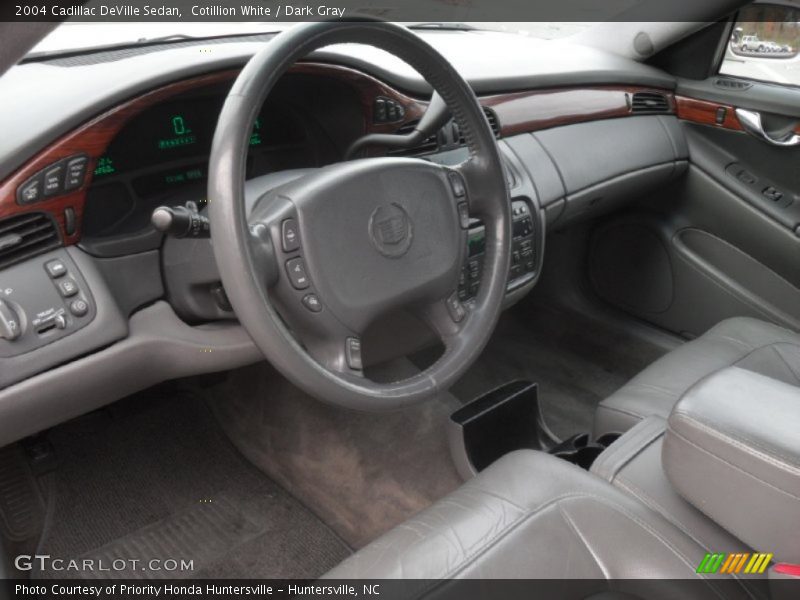 Cotillion White / Dark Gray 2004 Cadillac DeVille Sedan