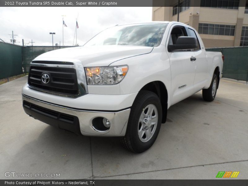 Super White / Graphite 2012 Toyota Tundra SR5 Double Cab