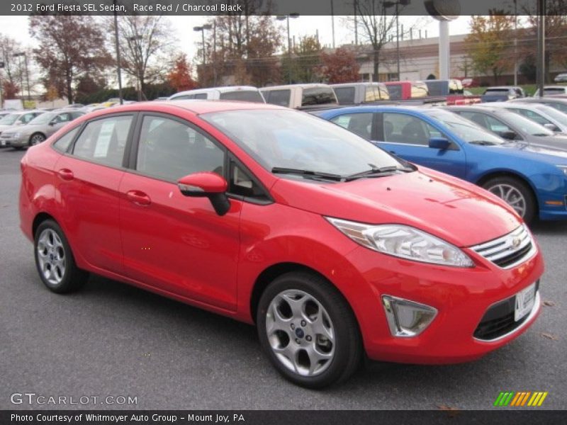 Front 3/4 View of 2012 Fiesta SEL Sedan