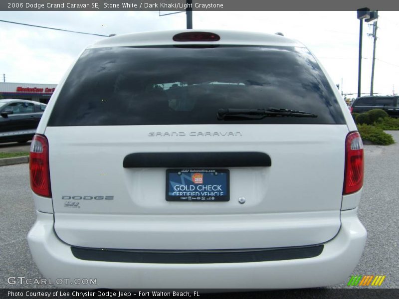 Stone White / Dark Khaki/Light Graystone 2006 Dodge Grand Caravan SE