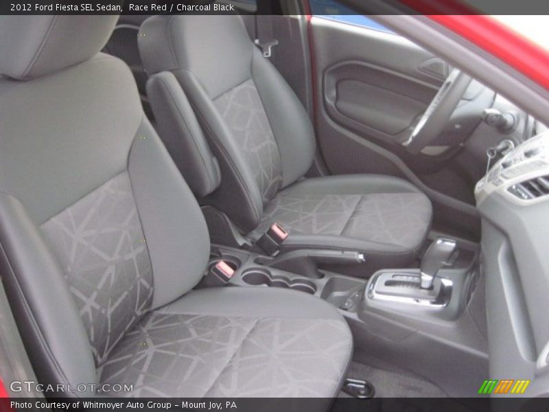 Race Red / Charcoal Black 2012 Ford Fiesta SEL Sedan