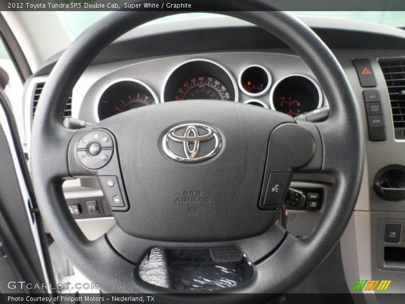 Super White / Graphite 2012 Toyota Tundra SR5 Double Cab