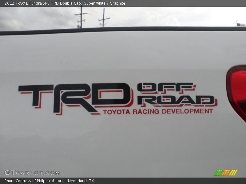 TRD Toyota Racing Development Graphics - 2012 Toyota Tundra SR5 TRD Double Cab