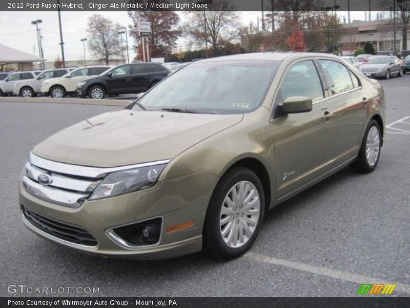 Front 3/4 View of 2012 Fusion Hybrid