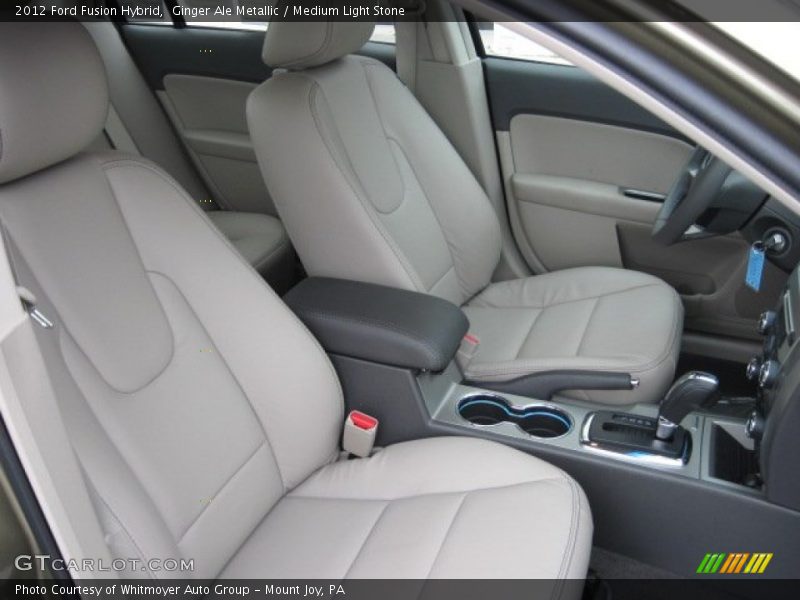  2012 Fusion Hybrid Medium Light Stone Interior