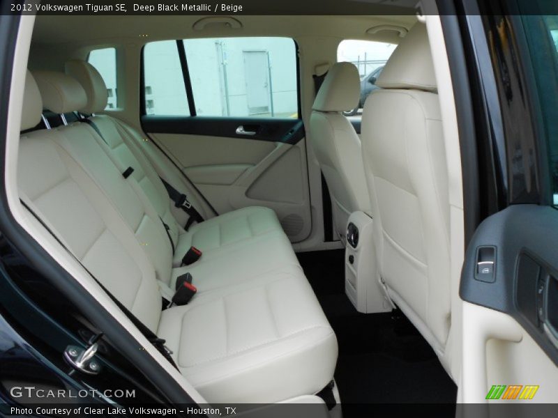 Deep Black Metallic / Beige 2012 Volkswagen Tiguan SE