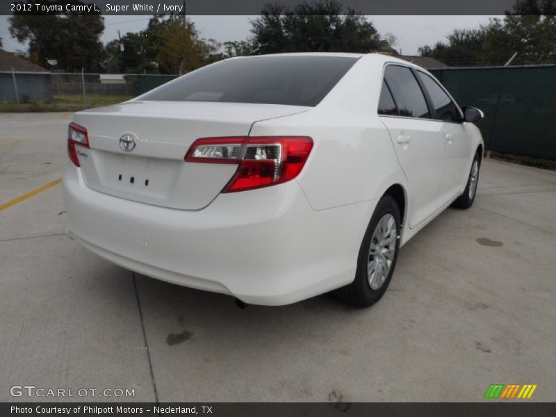 Super White / Ivory 2012 Toyota Camry L