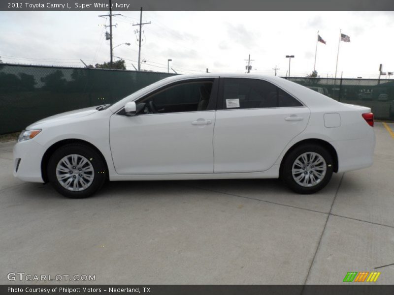 Super White / Ivory 2012 Toyota Camry L