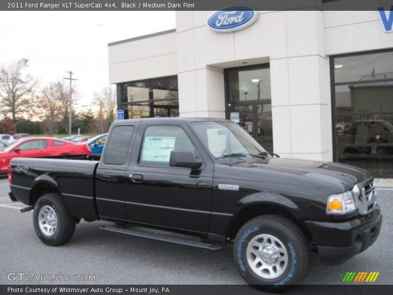 Black / Medium Dark Flint 2011 Ford Ranger XLT SuperCab 4x4