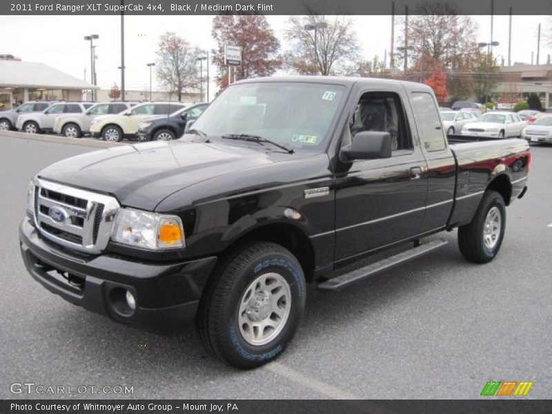 Black / Medium Dark Flint 2011 Ford Ranger XLT SuperCab 4x4