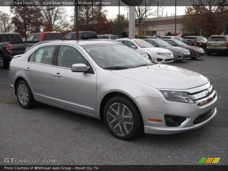 Ingot Silver Metallic / Medium Light Stone 2012 Ford Fusion SEL