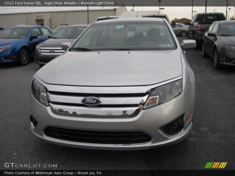 Ingot Silver Metallic / Medium Light Stone 2012 Ford Fusion SEL