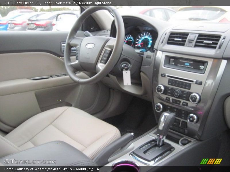 Ingot Silver Metallic / Medium Light Stone 2012 Ford Fusion SEL
