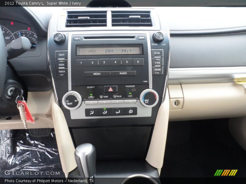 Super White / Ivory 2012 Toyota Camry L