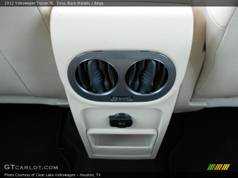 Deep Black Metallic / Beige 2012 Volkswagen Tiguan SE