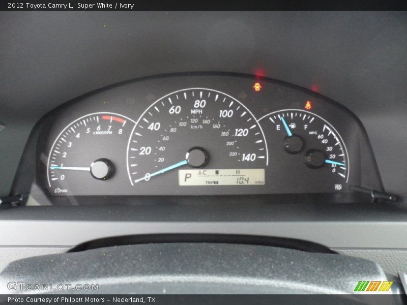 Super White / Ivory 2012 Toyota Camry L