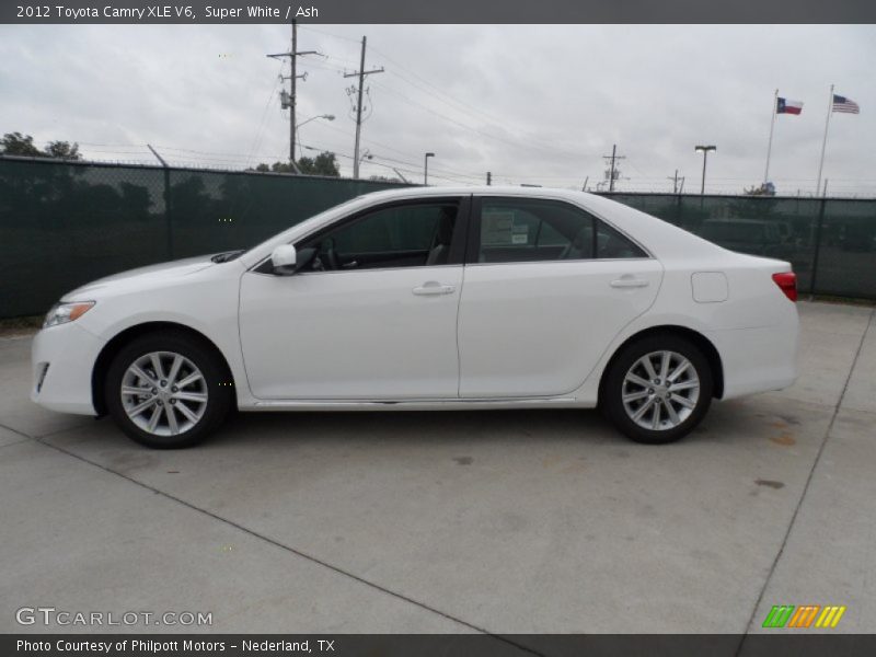 Super White / Ash 2012 Toyota Camry XLE V6