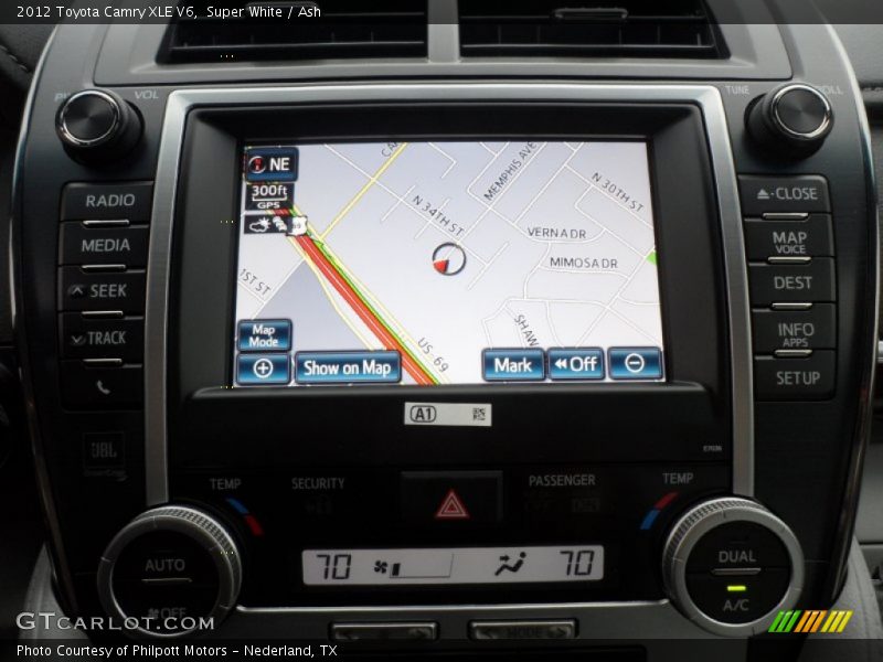 Super White / Ash 2012 Toyota Camry XLE V6