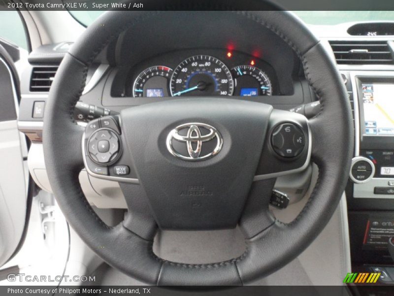 Super White / Ash 2012 Toyota Camry XLE V6