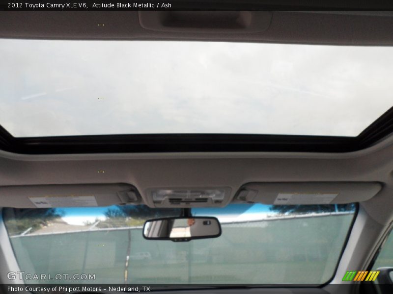Sunroof of 2012 Camry XLE V6