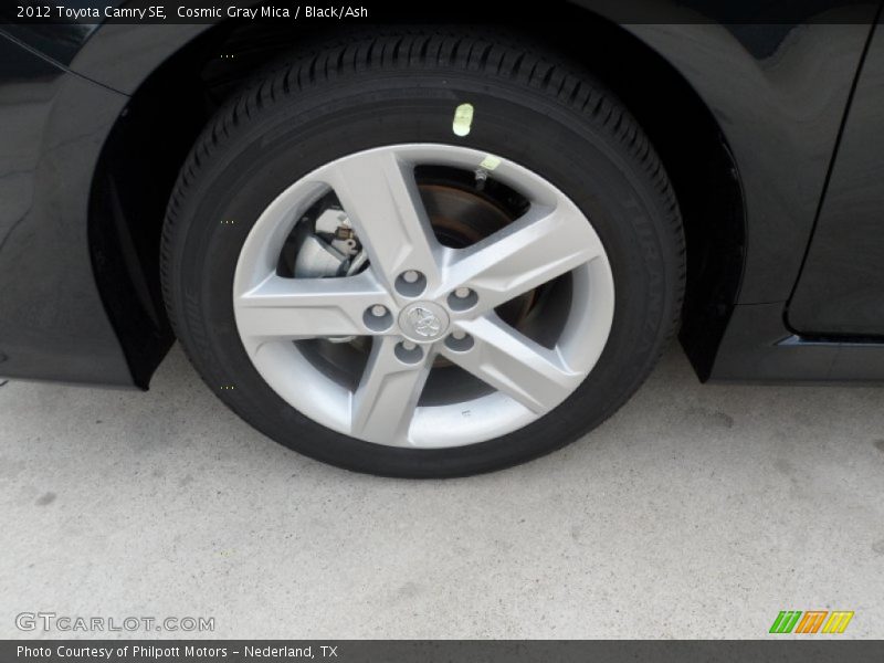 Cosmic Gray Mica / Black/Ash 2012 Toyota Camry SE