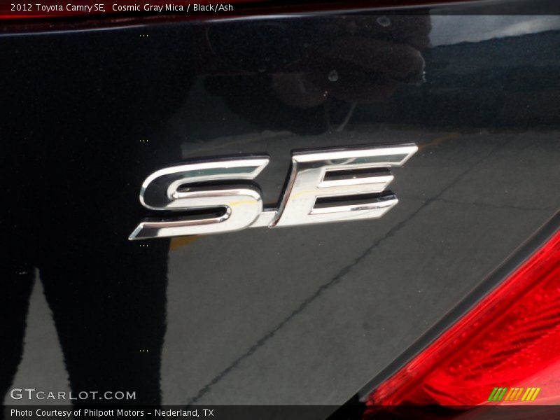 Cosmic Gray Mica / Black/Ash 2012 Toyota Camry SE