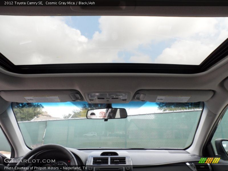 Cosmic Gray Mica / Black/Ash 2012 Toyota Camry SE