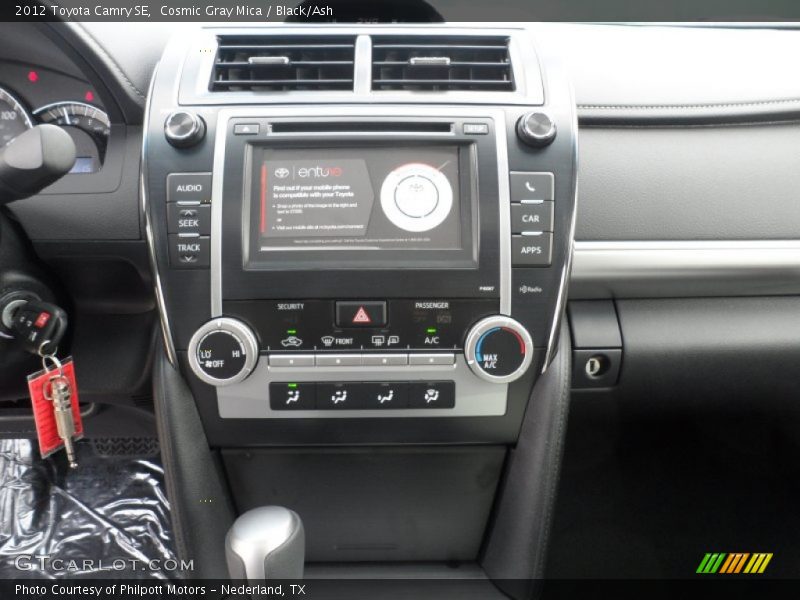 Cosmic Gray Mica / Black/Ash 2012 Toyota Camry SE