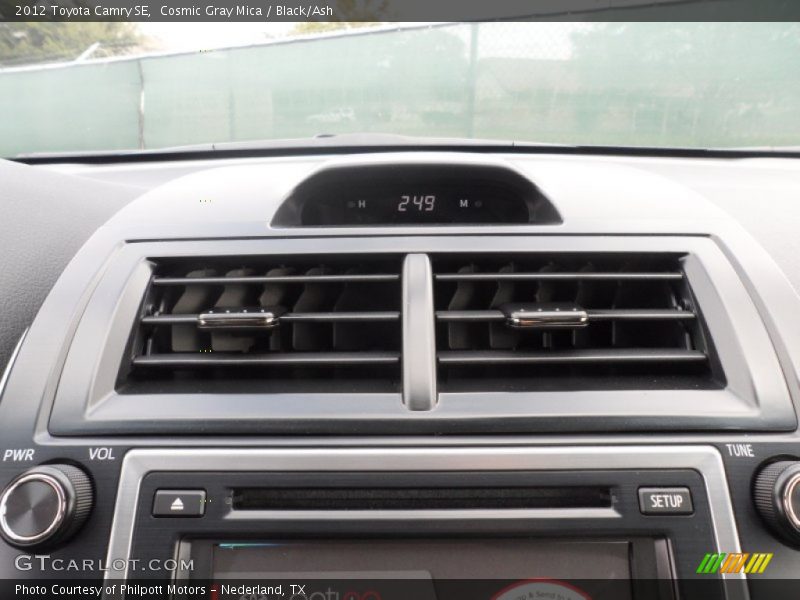 Cosmic Gray Mica / Black/Ash 2012 Toyota Camry SE