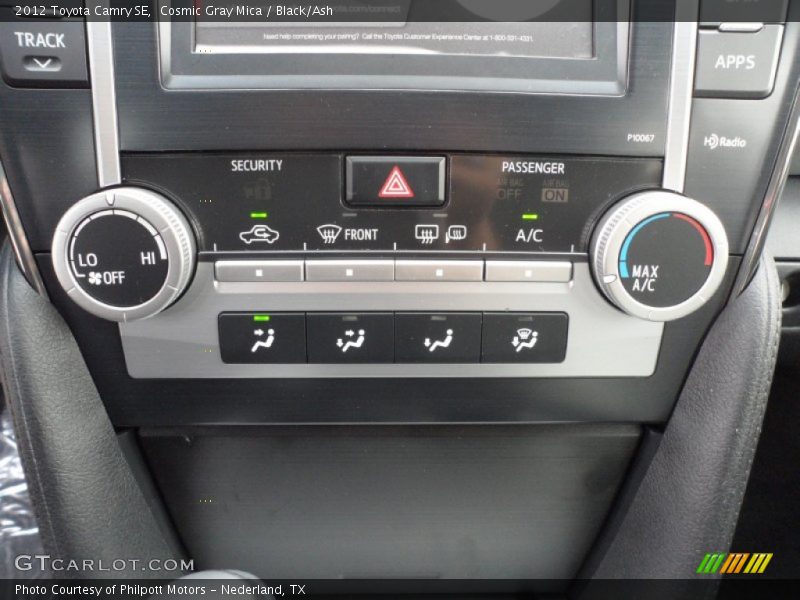 Cosmic Gray Mica / Black/Ash 2012 Toyota Camry SE