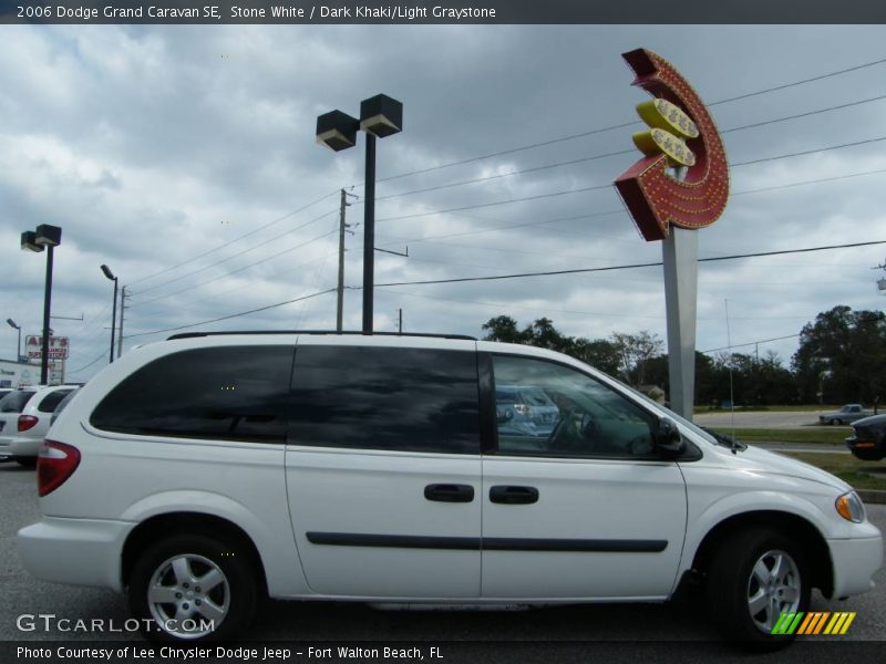 Stone White / Dark Khaki/Light Graystone 2006 Dodge Grand Caravan SE