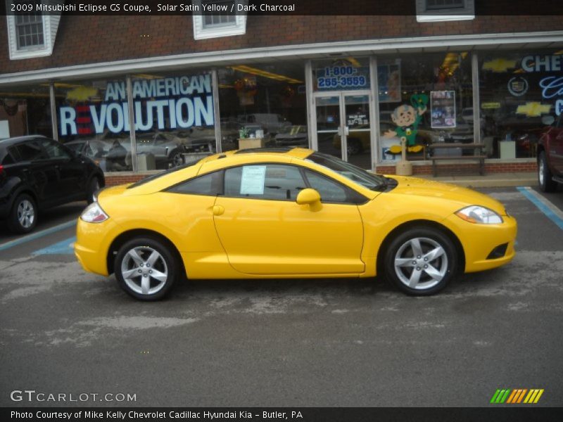 Solar Satin Yellow / Dark Charcoal 2009 Mitsubishi Eclipse GS Coupe