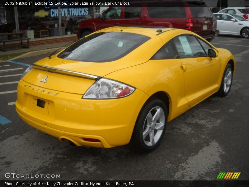 Solar Satin Yellow / Dark Charcoal 2009 Mitsubishi Eclipse GS Coupe
