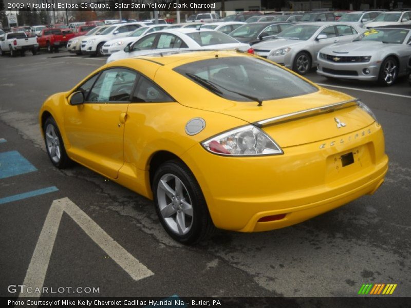 Solar Satin Yellow / Dark Charcoal 2009 Mitsubishi Eclipse GS Coupe